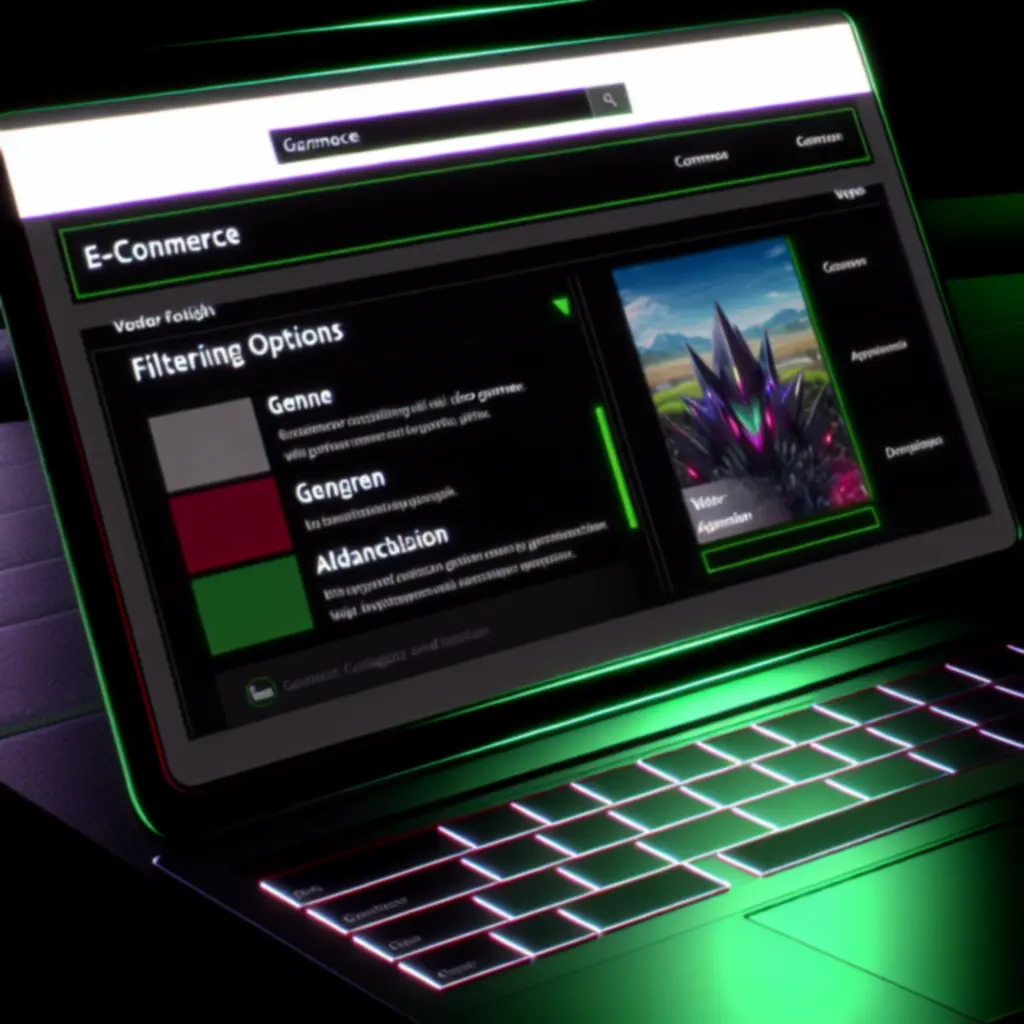 Widok zaawansowanych filtrów pozwalający sortować gry według gatunku, platformy i daty premiery