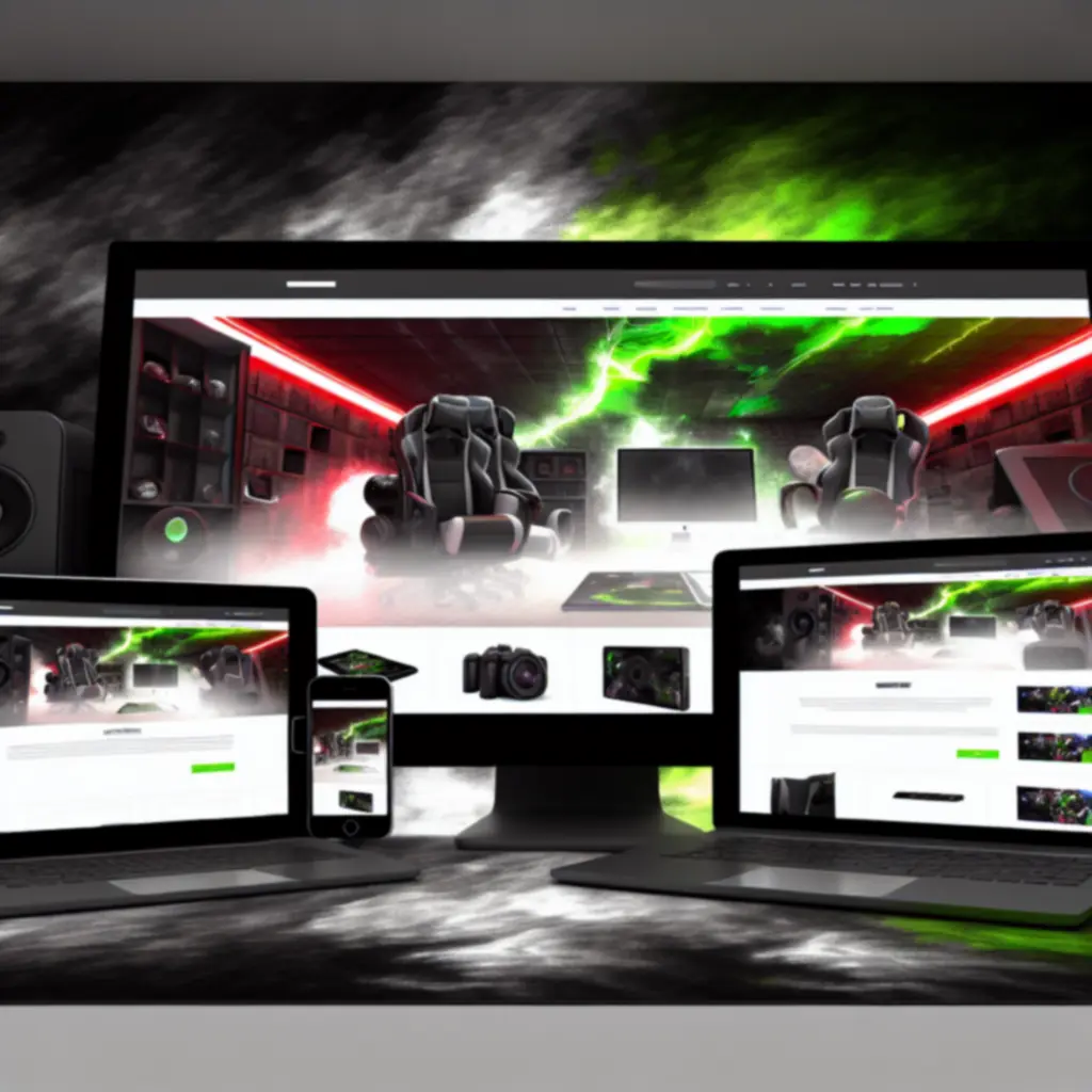 Interfejs sklepu z grami PolandNight z wysokokontrastowym, nowoczesnym wyglądem